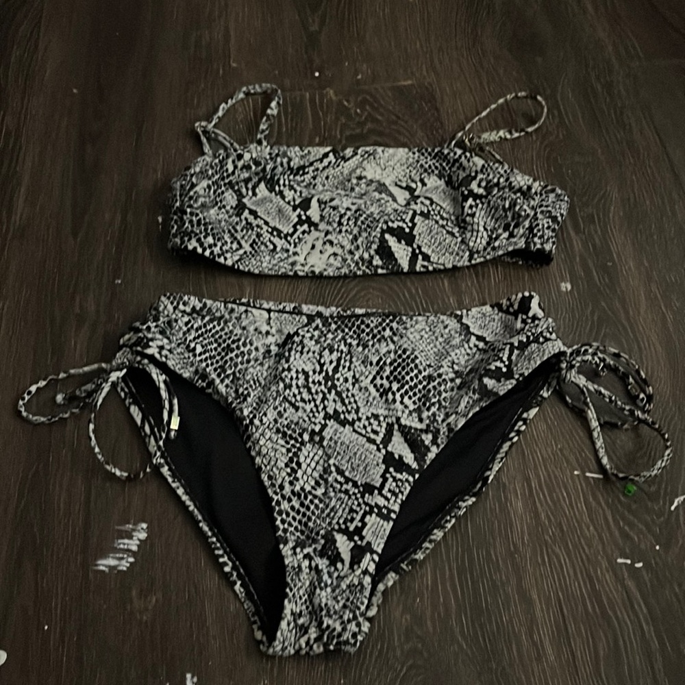 snakeskin bathing suit